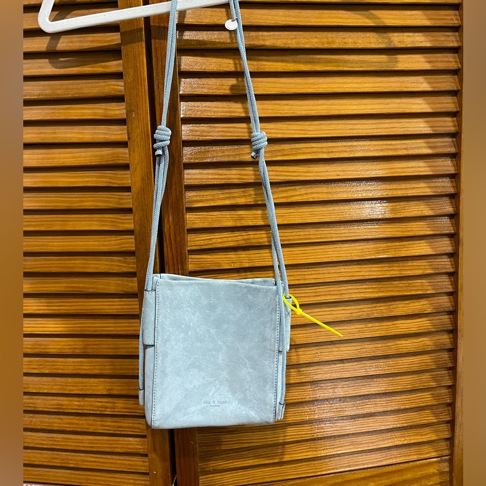 Rag&Bone Chambray Suede Passport Bag